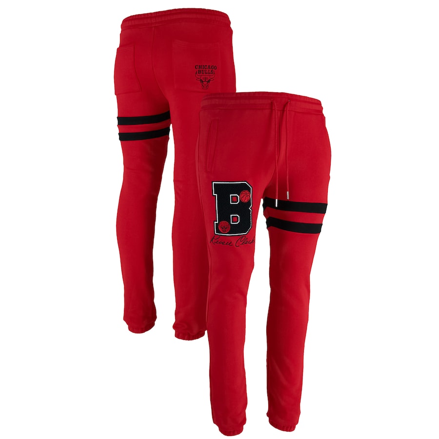 Chicago Bulls NBA x Keiser Clark No Caller ID Sweatpants - Red-Black