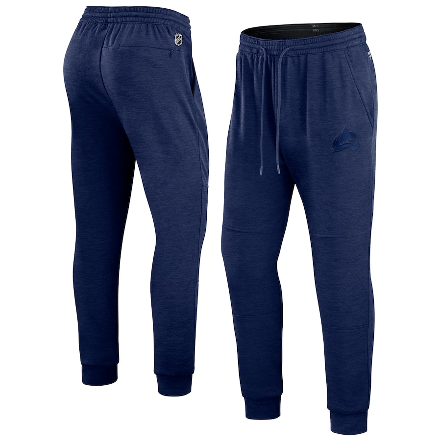Colorado Avalanche Fanatics Branded Authentic Pro Road Jogger Sweatpants - Heather Navy
