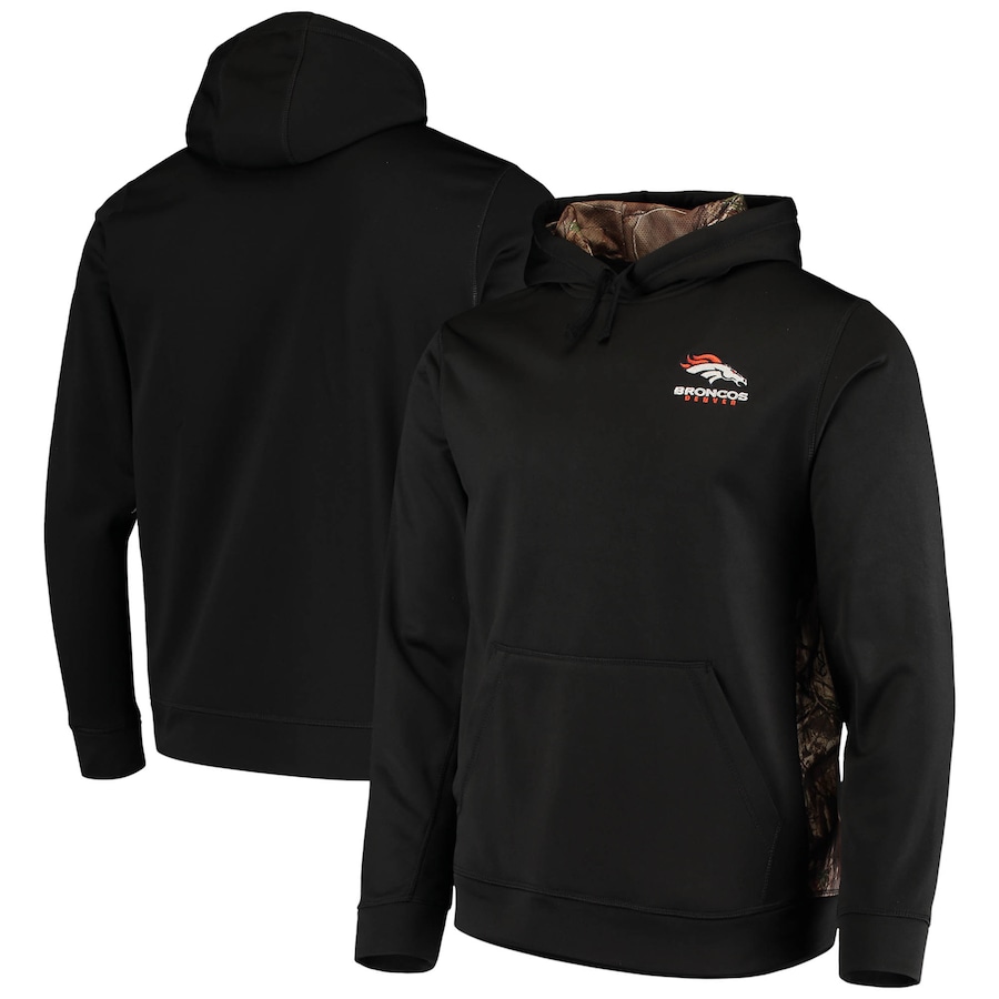 Denver Broncos Dunbrooke Logo Ranger Pullover Hoodie - Black-Realtree Camo