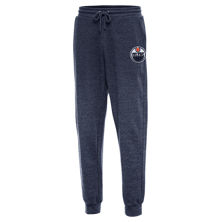 Edmonton Oilers Antigua Action Jogger Pants - Heather Navy