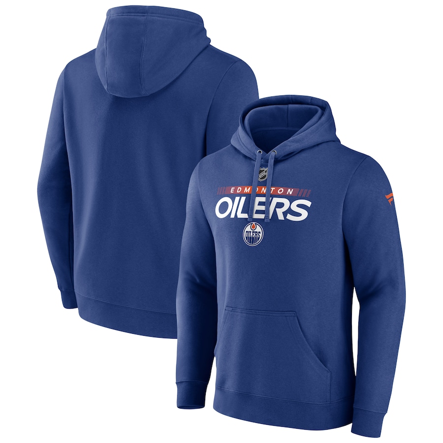 Edmonton Oilers Fanatics Branded Authentic Pro Core Collection Prime Team Pullover Hoodie - Navy