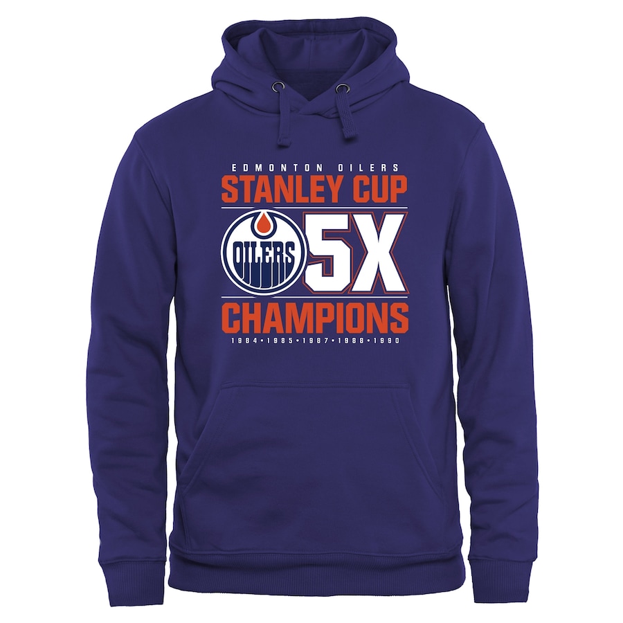 Edmonton Oilers Rinkside Victor Pullover Hoodie - Royal