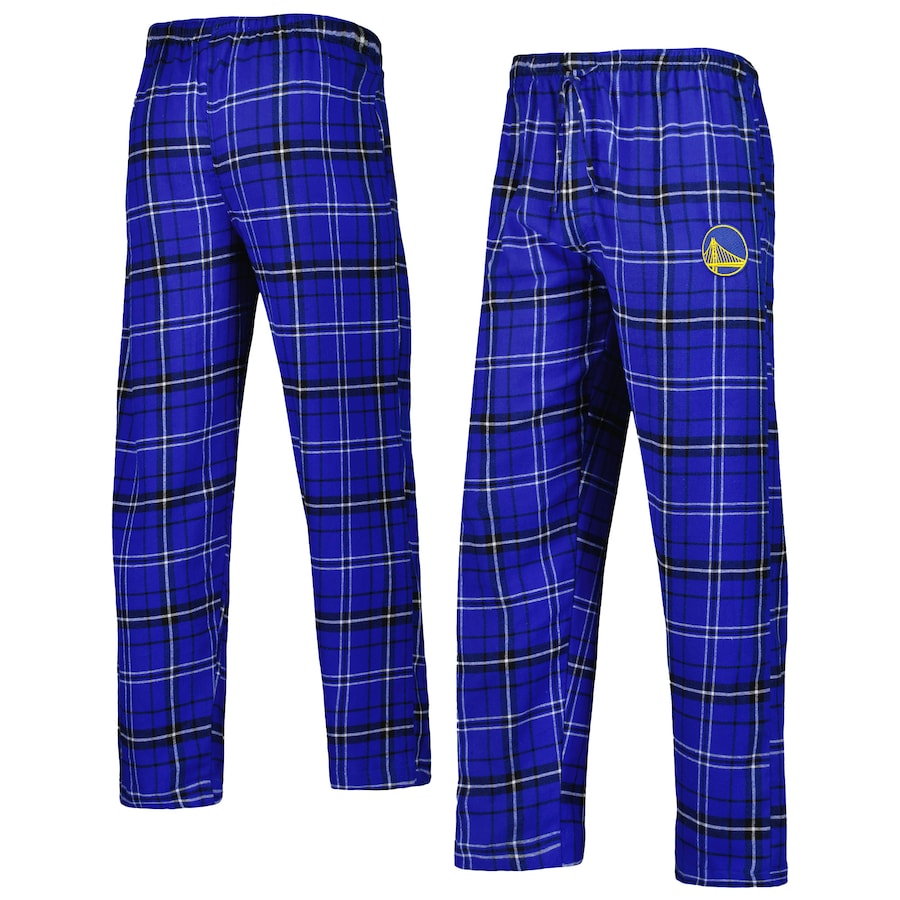 Брюки Golden State Warriors Concepts Sport Ultimate Plaid Flannel Pajama (Royal-Black)