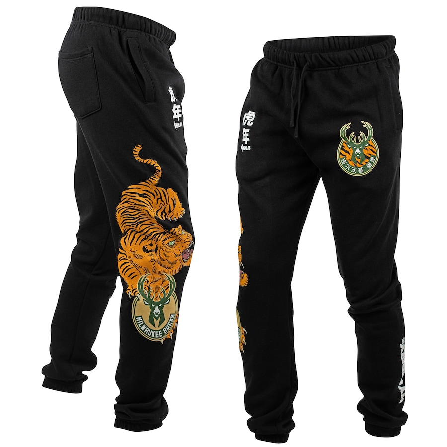 Milwaukee Bucks Hyperfly Year of the Tiger Sweatpants - Black