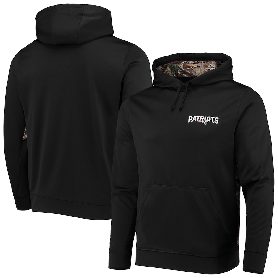 New England Patriots Dunbrooke Logo Ranger Pullover Hoodie - Black-Realtree Camo