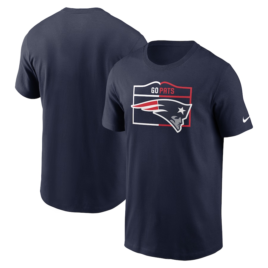 New England Patriots Nike Essential Local Phrase T-Shirt - Navy