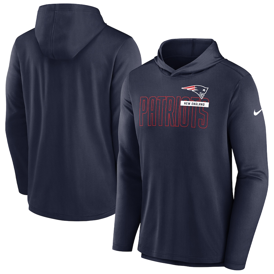 New England Patriots Nike Performance Team Pullover Hoodie - Navy