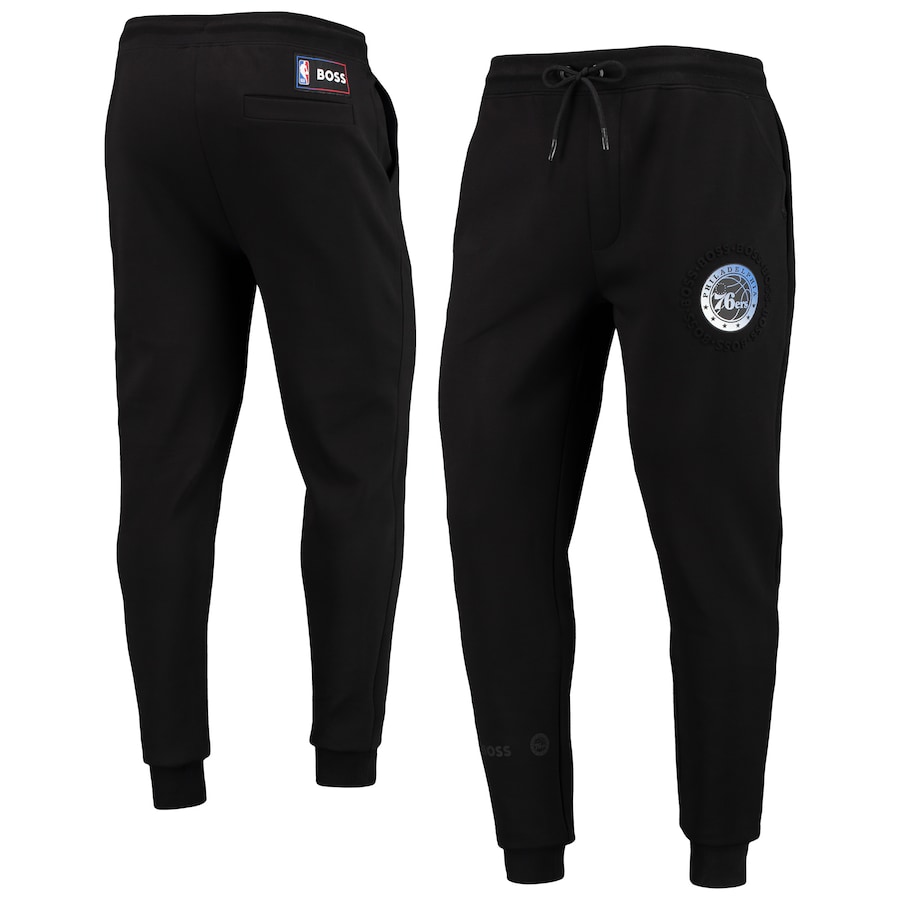 Philadelphia 76ers NBA x Hugo Boss Slam Dunk Tri-Blend Tracksuit Pants - Black