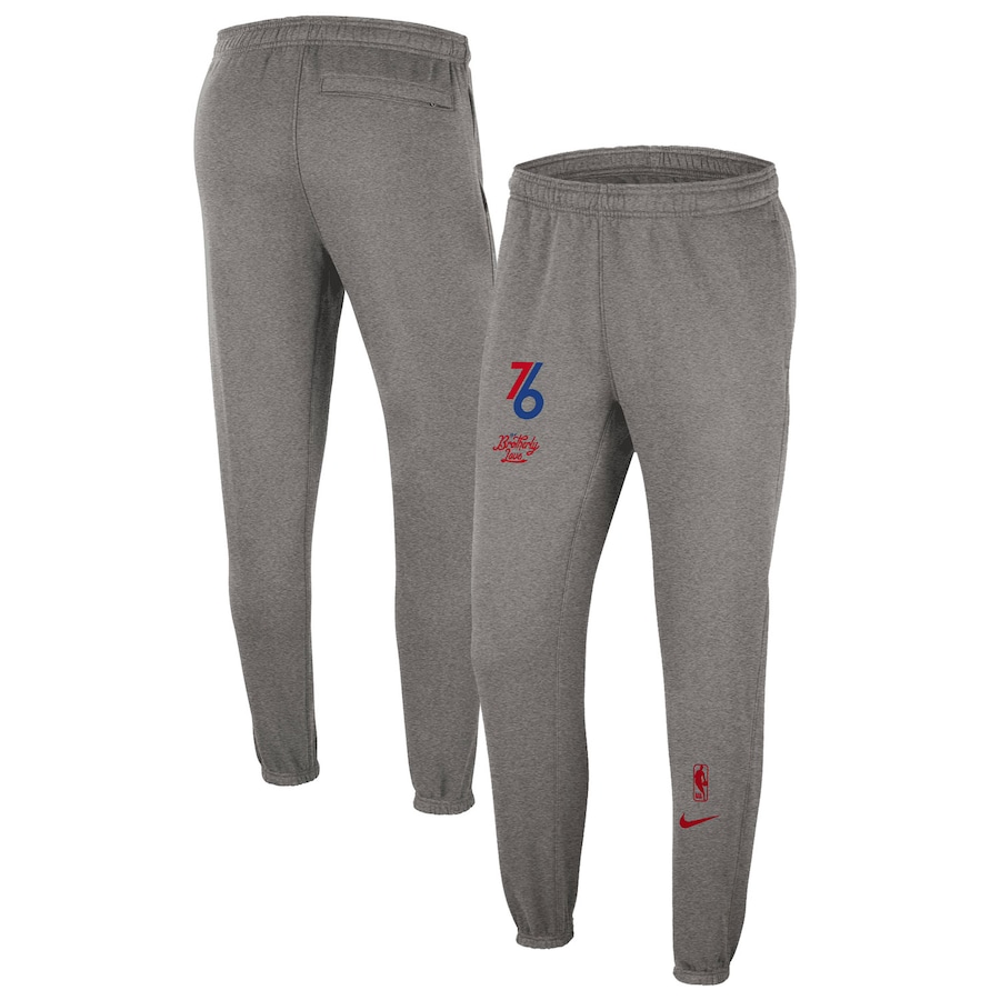 Philadelphia 76ers Nike 2022-23 City Edition Courtside Brushed Fleece Sweatpants - Heather Charcoal