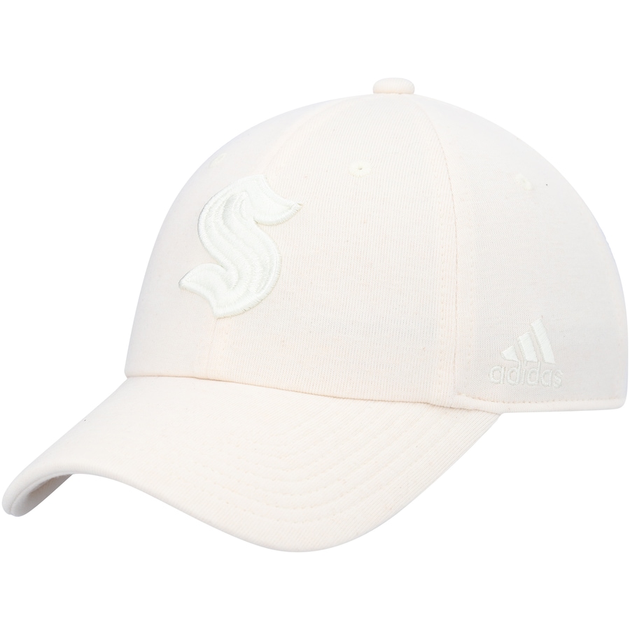  Seattle Kraken adidas Zero Dye Slouch Adjustable Hat - Cream