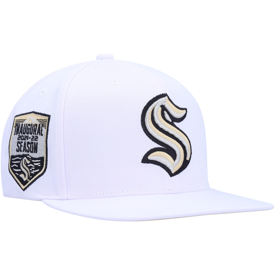  Seattle Kraken Mitchell & Ness SOUL Snapback Hat - White