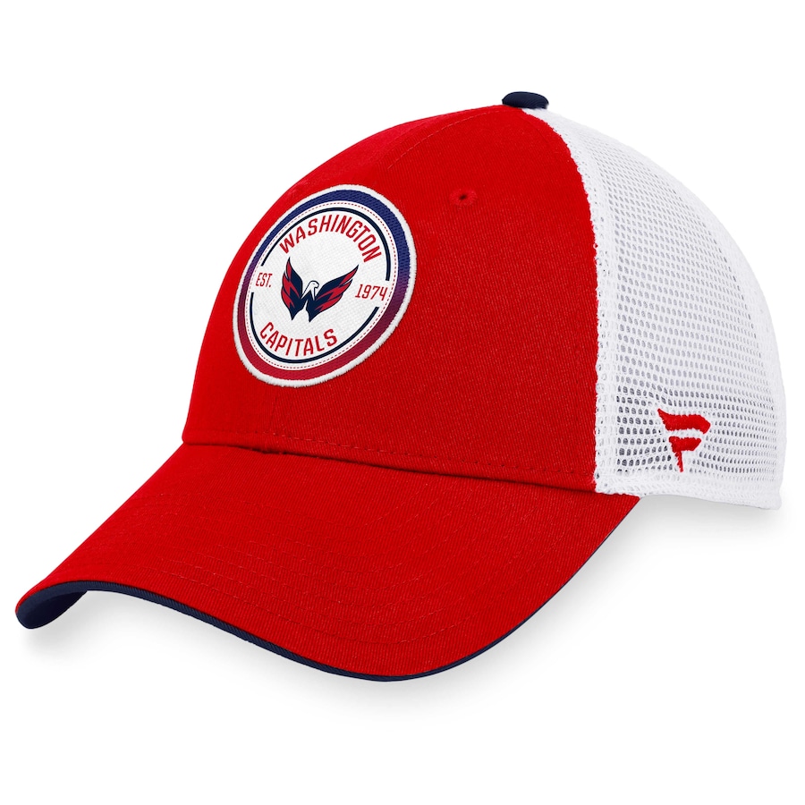  Washington Capitals Fanatics Branded Iconic Gradient Trucker Snapback Hat - Red-White