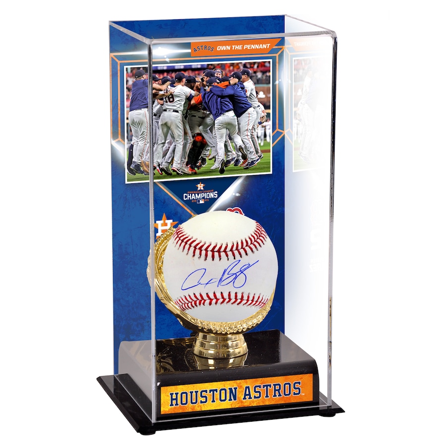 Alex Bregman Houston Astros Fanatics Authentic Autographed Baseball and 2021 American League Champions Sublimated Display Case