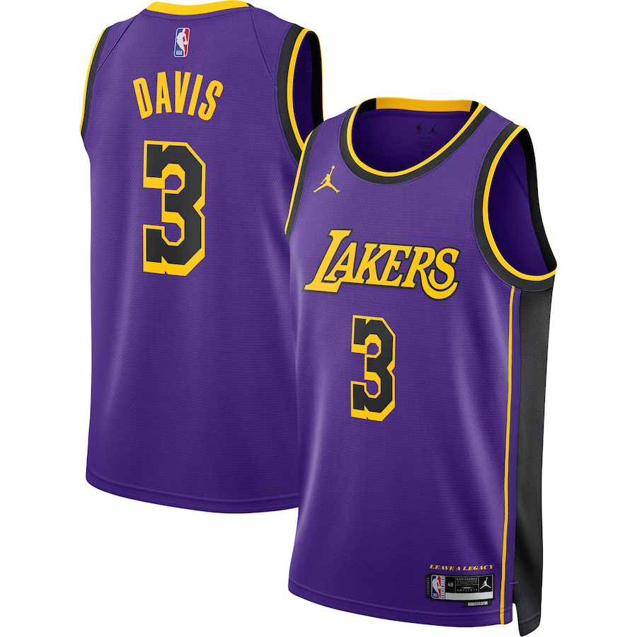 Anthony Davis Los Angeles Lakers Jordan Brand 2022-23 Statement Edition Swingman Jersey - Purple