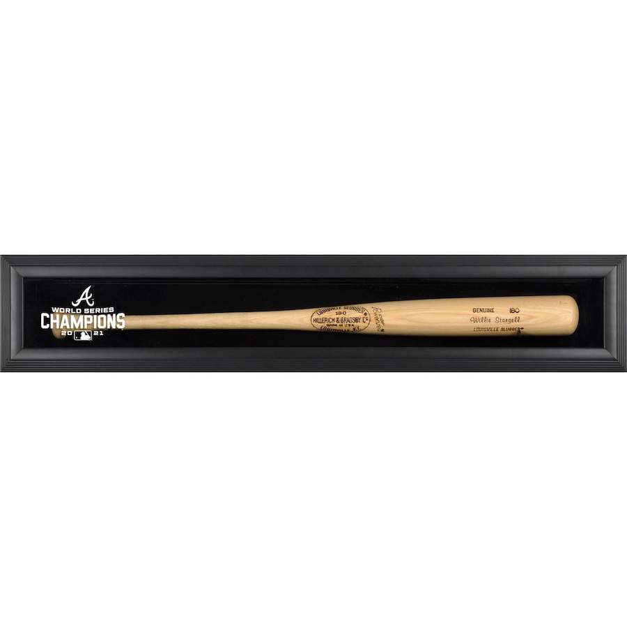 Atlanta Braves Fanatics Authentic 2021 MLB World Series Champions Black Framed Logo Bat Display Case