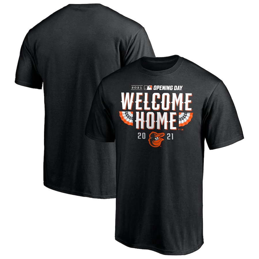 Baltimore Orioles Fanatics Branded 2021 Opening Day T-Shirt - Black