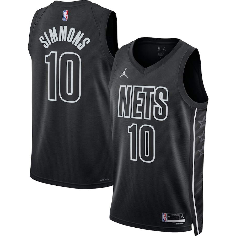 Ben Simmons Brooklyn Nets Jordan Brand 2022-23 Statement Edition Swingman Jersey - Black
