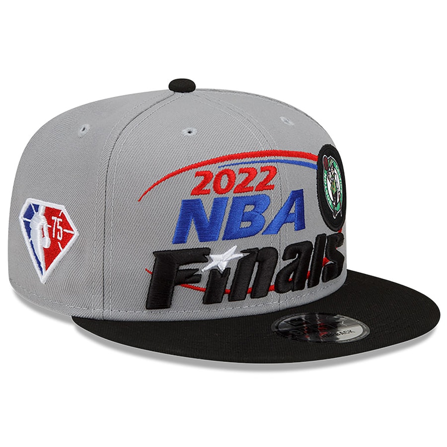 Boston Celtics New Era 2022 Eastern Conference Champions Locker Room 9FIFTY Snapback Adjustable Hat - Gray-Black