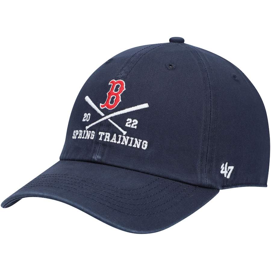 Boston Red Sox '47 2022 MLB Spring Training Cross Bone Clean Up Adjustable Hat - Navy