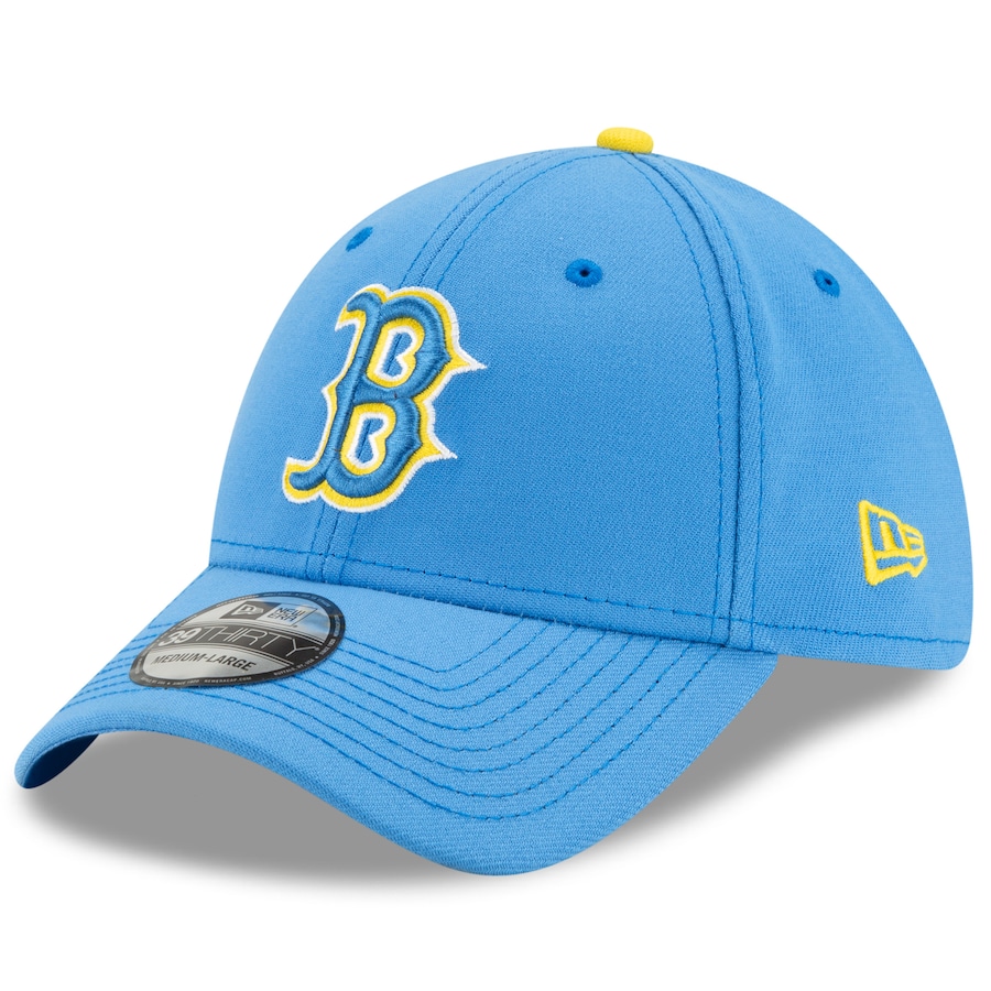 Boston Red Sox New Era 2021 City Connect 39THIRTY Flex Hat - Light Blue
