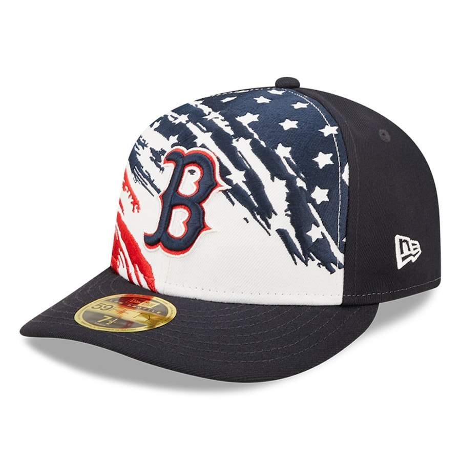 Boston Red Sox New Era 2022 4th of July Low Profile 59FIFTY Fitted Hat - Navy