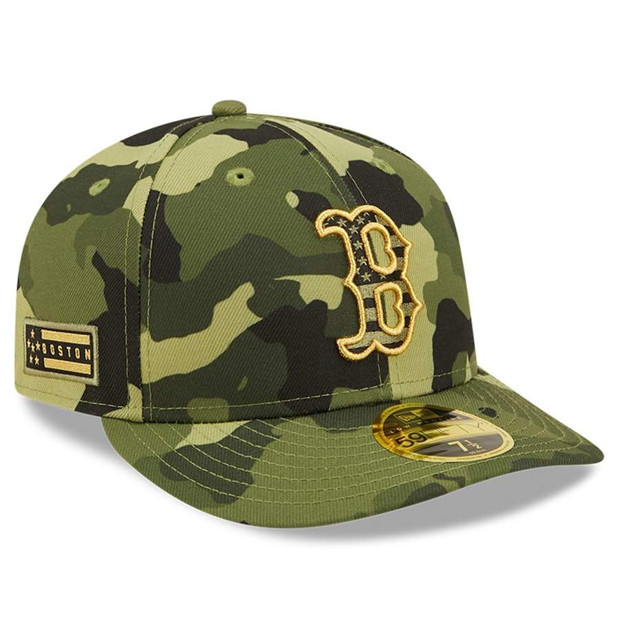 Boston Red Sox New Era 2022 Armed Forces Day On-Field Low Profile 59FIFTY - Camo