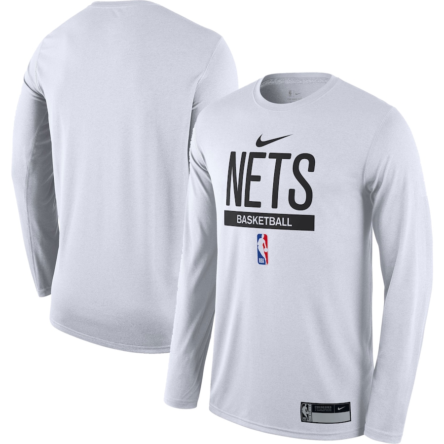 Brooklyn Nets Nike 2022-23 Legend On-Court Practice Performance Long Sleeve T-Shirt - White