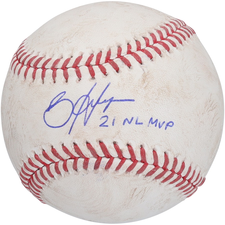 Bryce Harper Philadelphia Phillies Autographed Fanatics Authentic Game-Used Baseball from the 2021 MLB Season with 