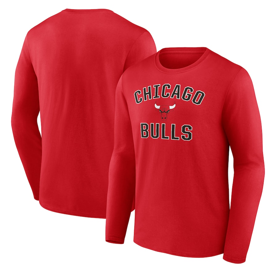Chicago Bulls Fanatics Branded Victory Arch Team Long Sleeve T-Shirt - Red