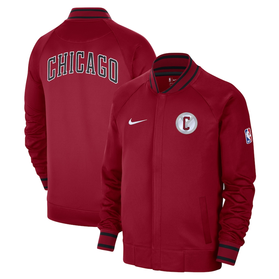 Chicago Bulls Nike 2022-23 City Edition Showtime Thermaflex Full-Zip Jacket - Red