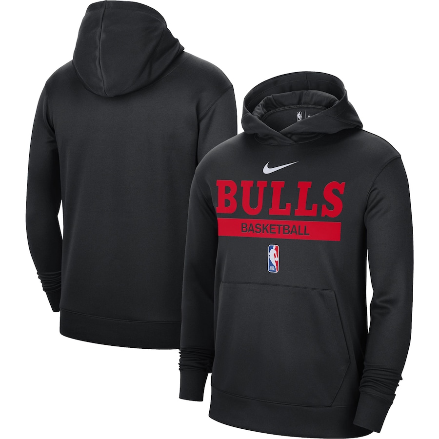 Chicago Bulls Nike 2022-23 Spotlight On-Court Practice Performance Pullover Hoodie - Black