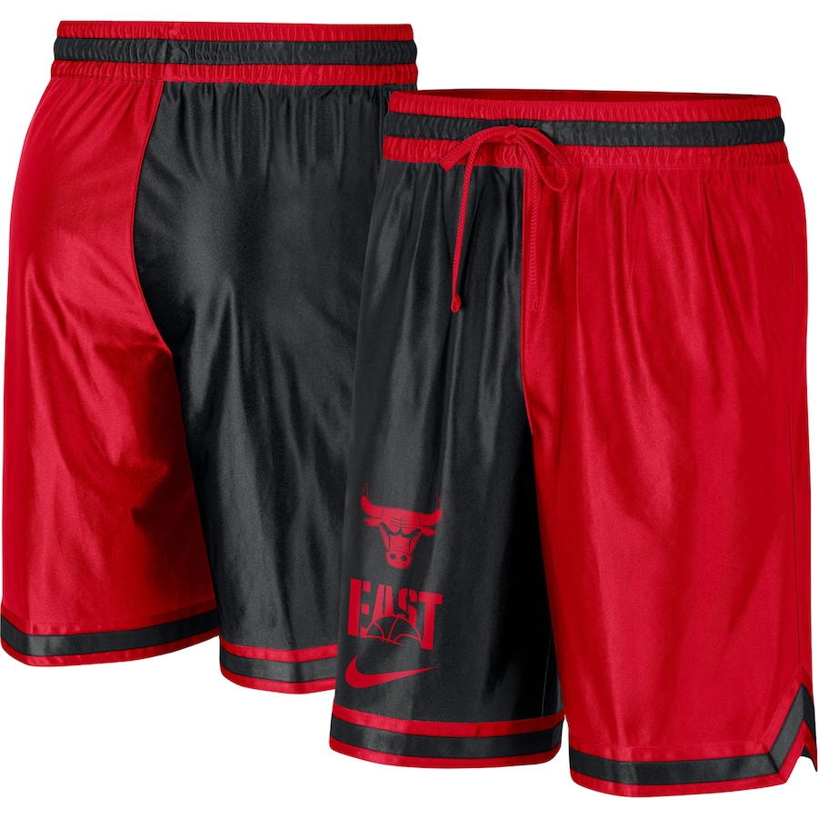 Chicago Bulls Nike Courtside Versus Force Split DNA Performance Shorts - Red-Black