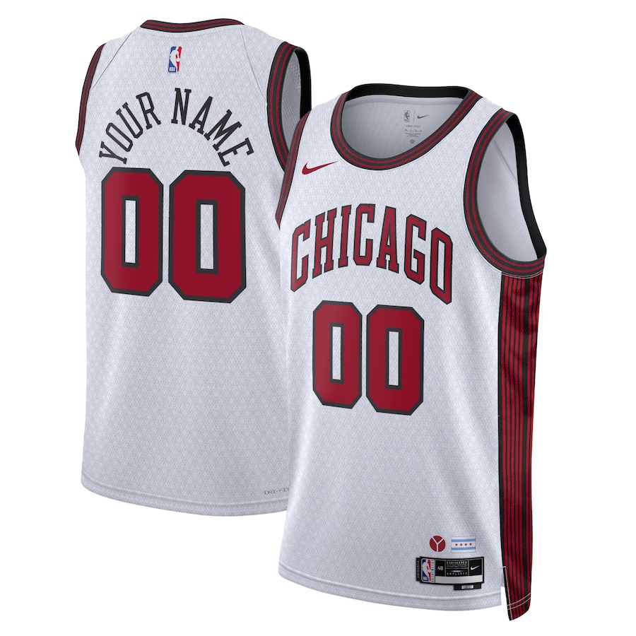 Chicago Bulls Nike Unisex 2022-23 Swingman Custom Jersey - City Edition - White
