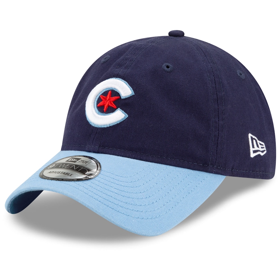 Chicago Cubs New Era 2021 City Connect 9TWENTY Adjustable Hat - Navy-Light Blue