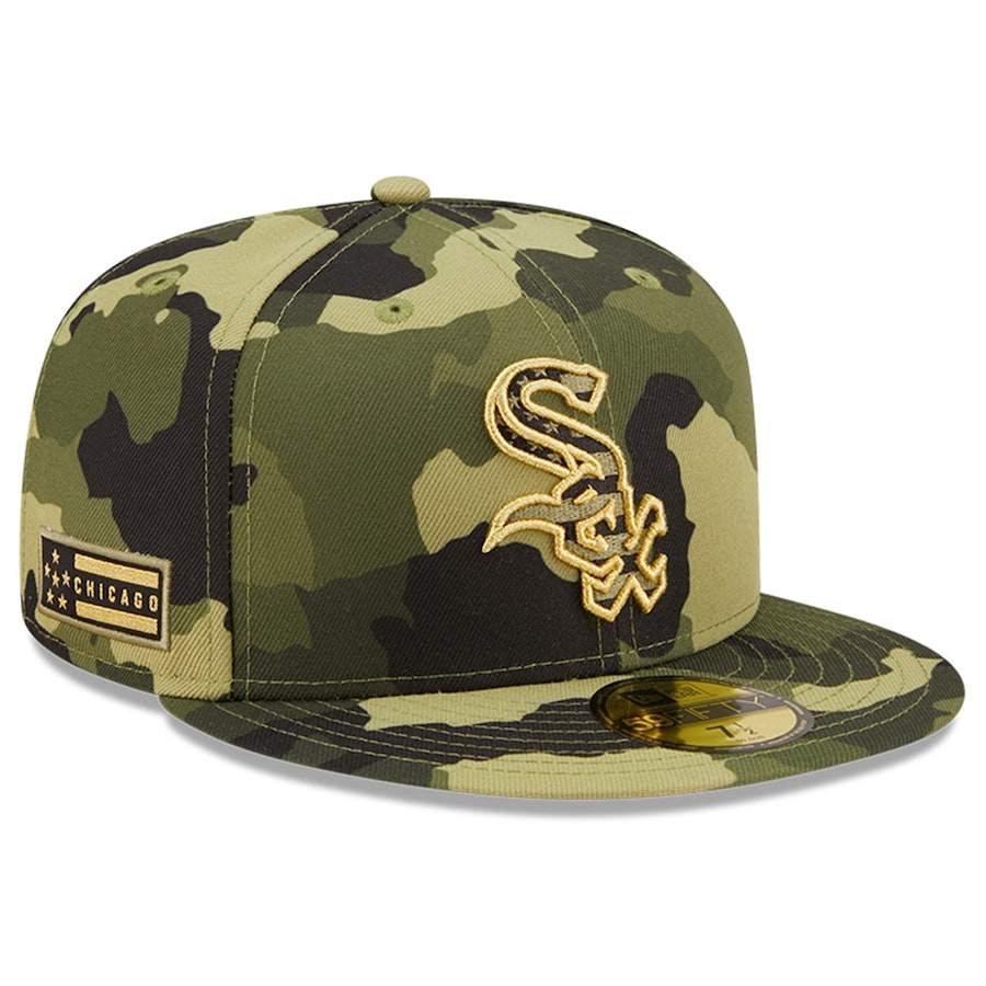 Chicago White Sox New Era 2022 Armed Forces Day On-Field 59FIFTY Fitted Hat - Camo