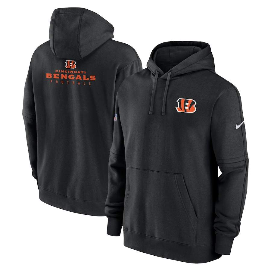Cincinnati Bengals Nike Sideline Club Fleece Pullover Hoodie - Black