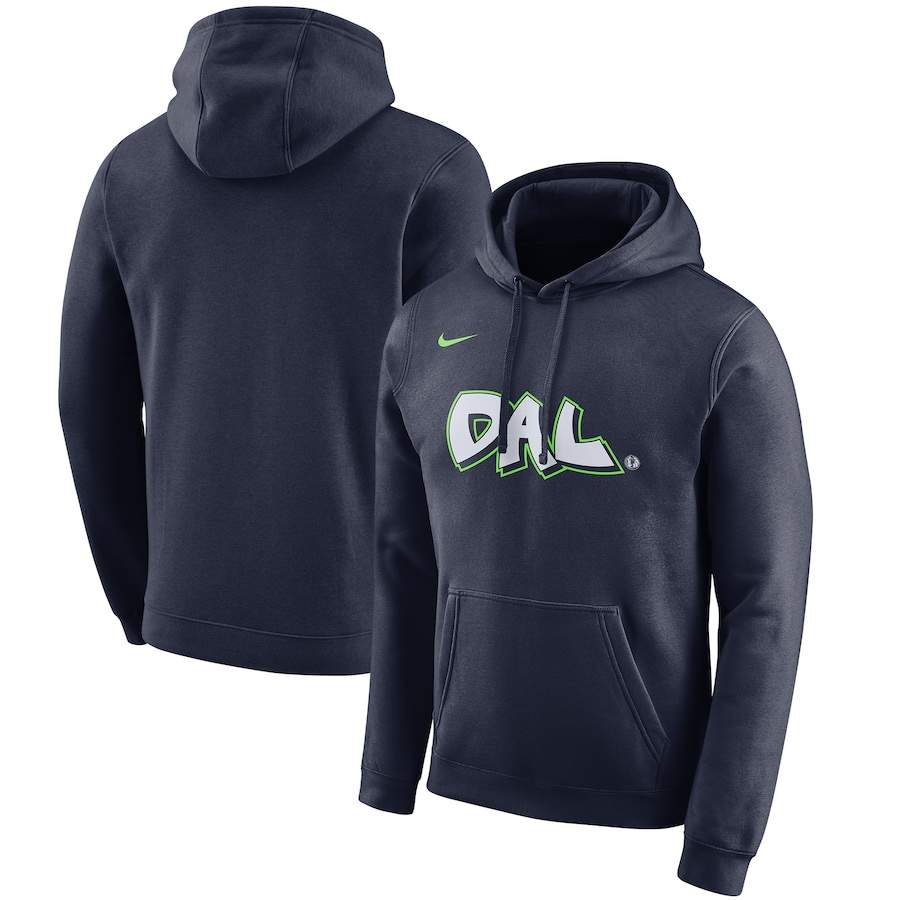 Dallas Mavericks Nike 2019/20 City Edition Club Pullover Hoodie - Navy