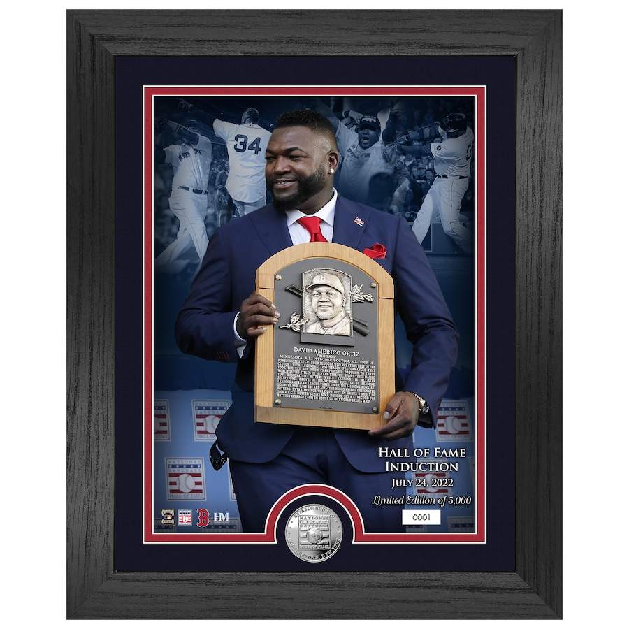 David Ortiz Boston Red Sox Highland Mint 2022 MLB Hall of Fame 13'' x 16'' Induction Photo Mint