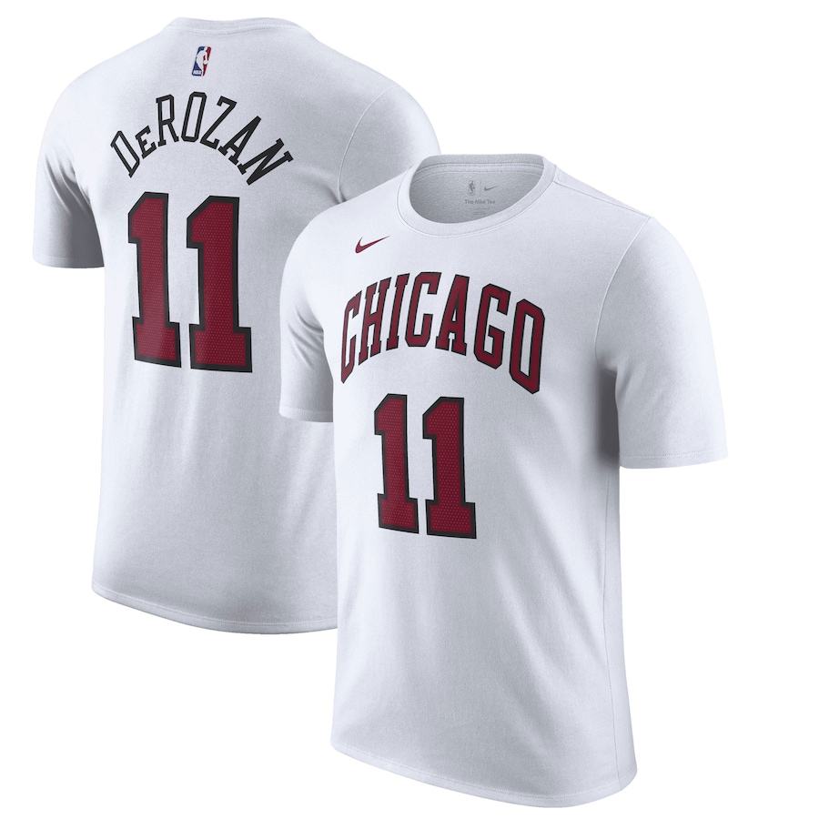 DeMar DeRozan Chicago Bulls Nike 2022-23 City Edition Name & Number T-Shirt - White