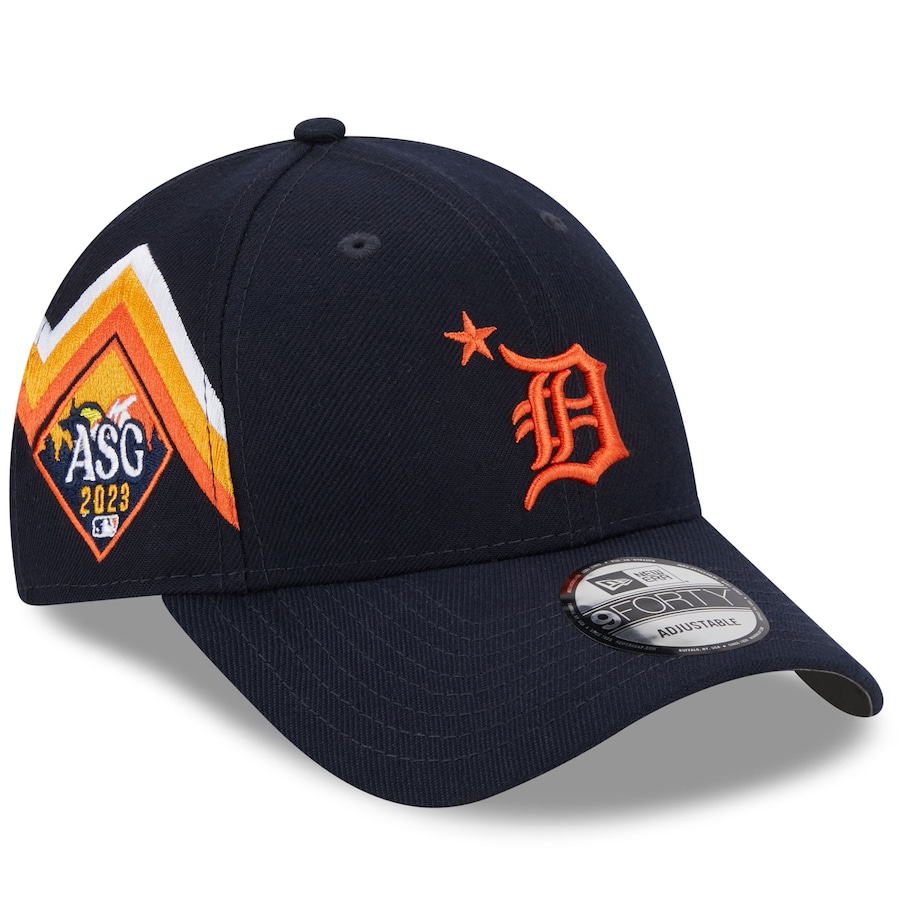  Detroit Tigers New Era 2023 MLB All-Star Game Workout 9FORTY Adjustable Hat - Navy
