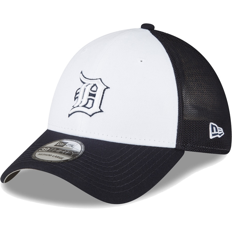  Detroit Tigers New Era 2023 On-Field Batting Practice 39THIRTY Flex Hat - Navy-White