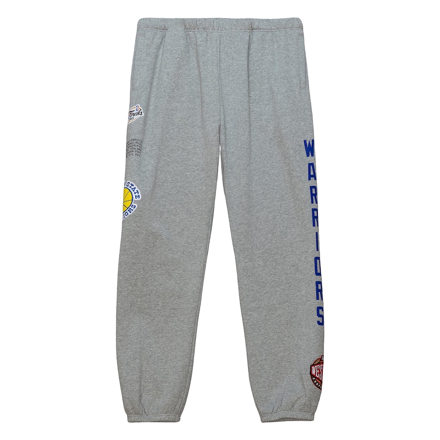 Брюки Golden State Warriors Mitchell & Ness Team Origins Fleece (серый меланж)