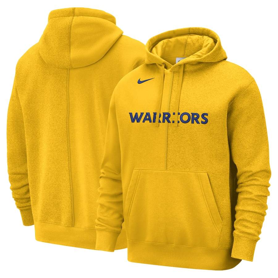 Худи Golden State Warriors Nike Courtside Versus Stitch Split (золотистый)