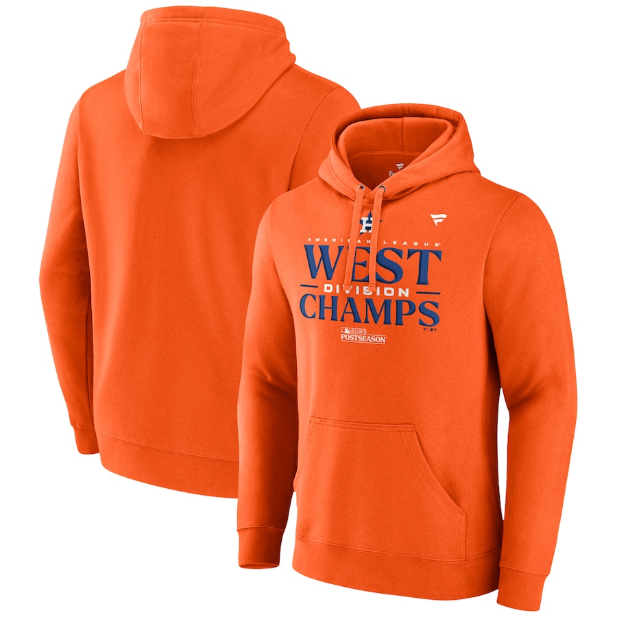 Houston Astros Fanatics Branded 2023 AL West Division Champions Locker Room Pullover Hoodie – Orange