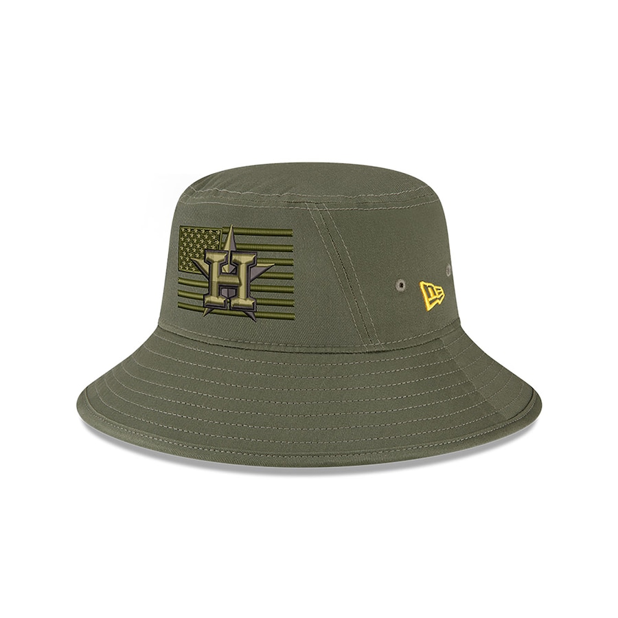 Houston Astros New Era 2023 Armed Forces Day Bucket Hat - Green