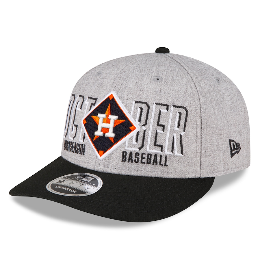  Houston Astros New Era 2023 Division Series Winner Locker Room Low Profile 9FIFTY Snapback Hat - Gray