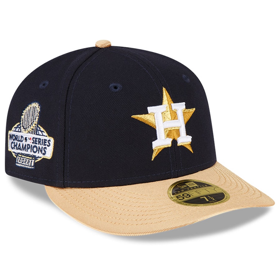 Кепка Houston Astros New Era 2023 Gold Collection Low Profile 59FIFTY Fitted (тёмно-синий)
