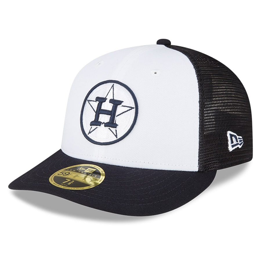  Houston Astros New Era 2023 On-Field Batting Practice Low Profile 59FIFTY Fitted Hat - White-Navy