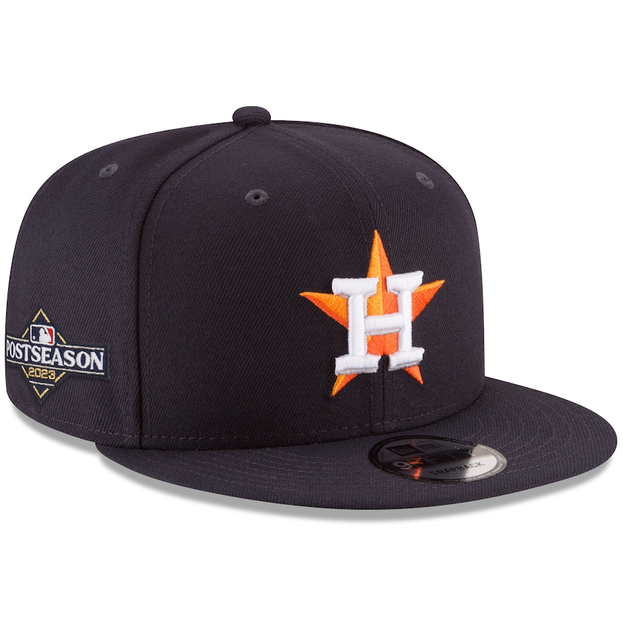 Houston Astros New Era 2023 Postseason 9FIFTY Snapback Hat - Navy