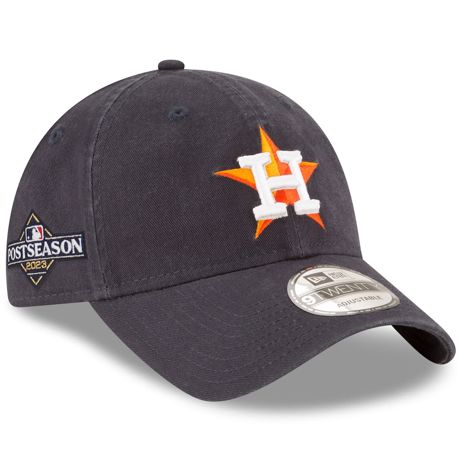  Houston Astros New Era 2023 Postseason 9TWENTY Adjustable Hat - Navy